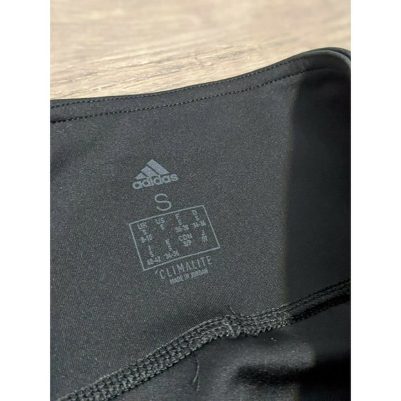ADIDAS Women Size SMALL S Running Yoga ATHLETIC LEGGINGS Stripes Inseam 24 " - Picture 6 of 8